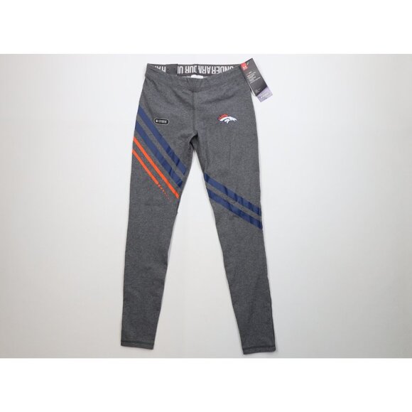 New Under Armour Combine Womens Small Denver Broncos Football Fitted Leggings - Picture 1 of 9